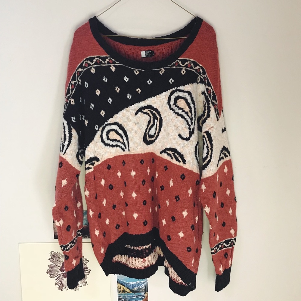 Volcom Crew Neck Cozy Boho Sweater